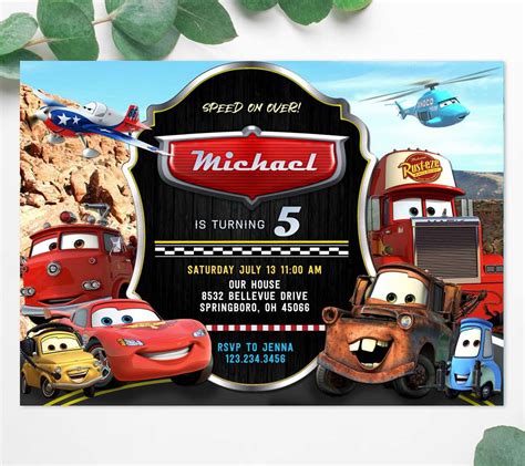 Free Cars Invitation Templates .